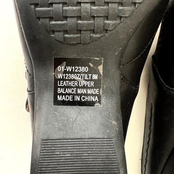 White Mountain dark navy leather mules, size 8 US - Picture 10 of 13